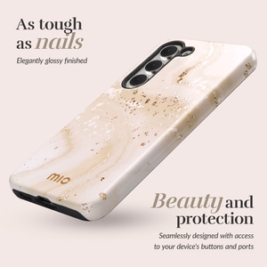 MIO Gold Marble Magsafe suojakuori Samsung S24 FE 5G