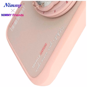 Nimmy Glasses Cool Cat MagSafe Suojakuori iPhone 16:lle - vaaleanpunainen