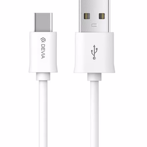 Devia Smart EC082 -kaapeli USB - USB-C 1,0 m 2,1A valkoinen