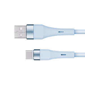 Kruger&Matz Basic USB–USB-C-silikonikaapeli, 1 m, sininen
