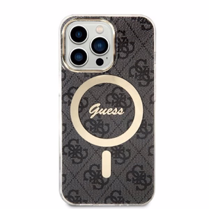 Set Guess GUBPP13LH4EACSK suojakuori + laturi iPhone 13 Pro musta/musta kova suojakuori 4G Print MagSafe