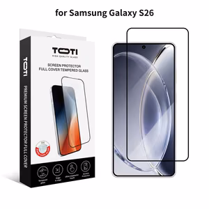 TOTI PREMIUM karkaistu lasi 2.5D näytönsuoja täyspeitto Samsung Galaxy S26
