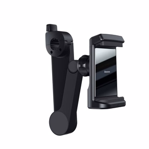 Baseus WXHZ-01 BackSeat Holder Qi 15W langattomalla latauksella varustettu auton niskatuen puhelinteline - musta
