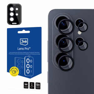 3mk Lens Protection Pro musta hybridilasi kameralinssille Samsung Galaxy S26 Ultralle