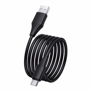 Hoco silikoninen USB-A - USB-C -kaapeli 3A 1 m X124 - musta