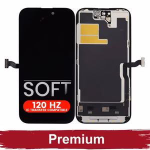 LCD-näyttö yhteensopiva iPhone 14 Pro musta (SOFT OLED / Vakaa 120Hz / Premium)