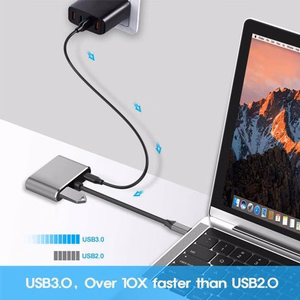 Reach USB-C -keskitin: PD + HDMI + VGA + USB 3.0