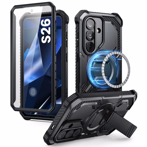 Supcase ArmorBox Mag MagSafe -suojakuori Samsung Galaxy S26:lle musta