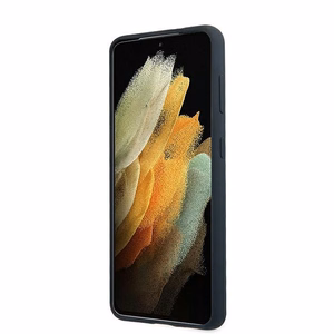 BMW Silikoni Allekirjoitus kotelo Samsung Galaxy S21+ - laivastonsininen
