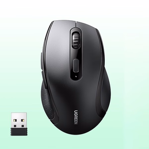 Ugreen Wireless Ergonomic Optical Mouse - Black