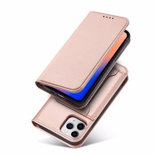 Magneettikorttikotelo iPhone 12 Pro Max Kotelo kortti lompakko kortin haltija vaaleanpunainen