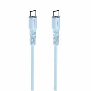 Kaapeli USB C - USB C Forcell F-Energy QC4.0 PD 3A 60W Silicone 1 m C344 sininen