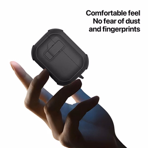 DUX DUCIS PECP - TPU+PC suojakotelo AirPods 4 musta