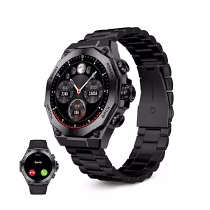 Ksix Smartwatch TITANIUM älykello, musta, 1.43" AMOLED, IP67