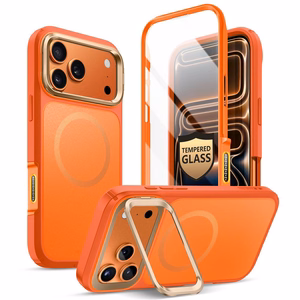 Supcase IBLSN Ares Flip MagSafe Suojakuori iPhone 17 Pro Max:lle - Oranssi