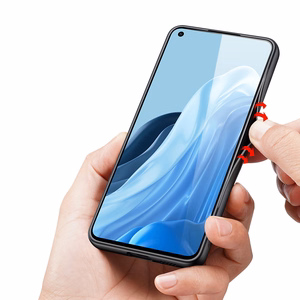 Dux Ducis Fino case cover covered with nylon material Oppo Reno7 Pro 5G black