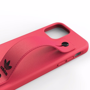 Adidas OR Hand Strap Suojakuori iPhone 12 / iPhone 12 Pro:lle - vaaleanpunainen