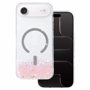 Tel Protect Moonlite Magsafe -suojakuori iPhone 17 Air:lle vaaleanpunainen kirkas
