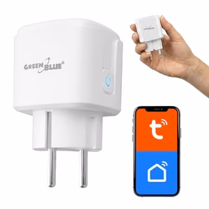 GreenBlue GB735 W – Wi-Fi-älypistorasia energiamittarilla, 16 A / 3840 W, valkoinen