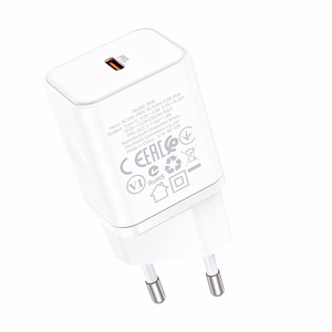 Borofone Wall charger BN6 Field - Type C - QC 3.0 PD 20W white