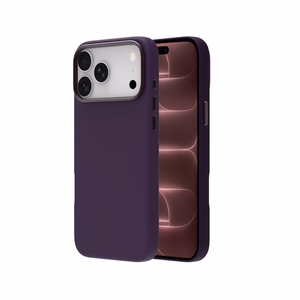 JM-nahkainen MagSafe suojakuori mallille iPhone 18 Pro Max – väri: violetti