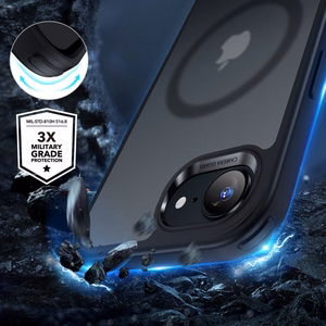 ESR Classic Hybrid Halolock MagSafe Suojakuori iPhone 16e / 17e:lle - musta