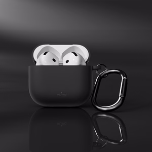 Puro Icon -suojakuori AirPods 4:lle - musta