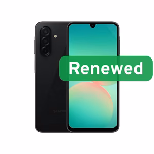 Refurbished Samsung Galaxy A26 5G, Grade B, 128 GB, black, 6.7″, Android