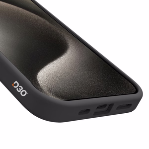 SBS Full Active Suojakuori D3O iPhone 15:lle - musta