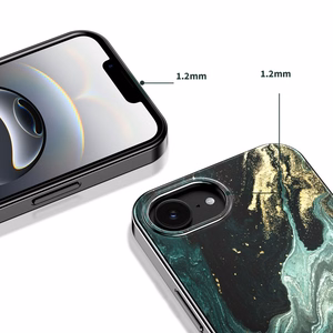 Tech-Protect Lamano MagSafe -suojakuori iPhone 16e / 17e:lle - musta ja vihreä