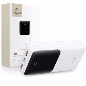 Powerbank Tech-Protect PB02 20000mAh 22.5W - valkoinen