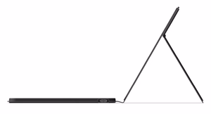 Langaton näppäimistö telineellä älypuhelimelle/tabletille QWERTY Satechi OntheGo musta