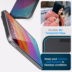 SPIGEN tempered glass GLAS.TR ”EZ FIT” for IPHONE 15 Plus transparent