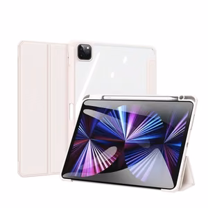 Dux Ducis Toby panssaroitu Flip Smart Case iPad Air 2020/2022 Applen kynänpidikkeellä vaaleanpunainen