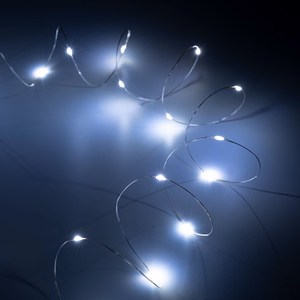Jouluvalosarja, 20 mini-LED-valoa, kylmä valkoinen