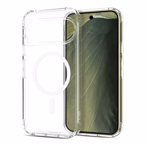 Tech-Protect FlexAir Hybrid MagSafe -suojakuori Google Pixel Pro 9 / 9 Pro / 10 / 10 Pro / 11 / 11 Pro -malleille, läpinäkyvä