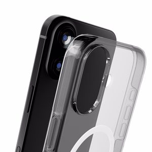 Puro Impact Clear D3O TPU+PC MagSafe-yhteensopiva suojakuori iPhone 17:lle - läpinäkyvä