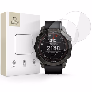 Tech-Protect Glass Fit+ 2-pack tempered glass for Garmin Fenix 7X / 7X Pro - transparent