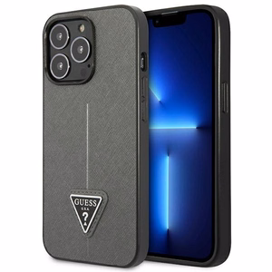 Guess GUHCP14LPSATLG iPhone 14 Pro 6.1 "hopea / hopea kovakotelo SaffianoTriangle Logo SaffianoTriangle Logo