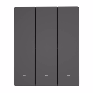 SONOFF M5-3C-80 älykäs Wi-Fi-seinäkytkin (3-kanavainen, kehykseen, grafiitti)