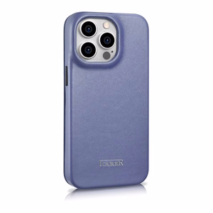 iCarer CE Premium Nahka Folio Case iPhone 14 Pro Max Magneettinen Flip Nahka Folio Case MagSafe Light Purple (WMI14220716-LP)