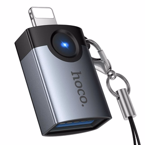 Adapter OTG Lightning to USB A Hoco UA46 Victory gray