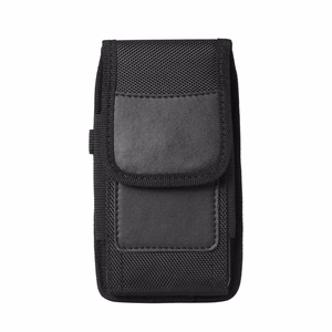 Pystysuuntainen yleinen suojakuori OXFORD malli 3 iPhone 11 / 11 PRO / 12 / 12 PRO / 13 / 13 PRO / Samsung A10 / A41 / A50 / A51 / Huawei P30 LITE / P40 / P8 / P9 LITE:lle musta