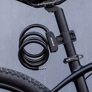 Rockbros RKS515-BK 1.1 m polkupyörän lukko avaimella - musta