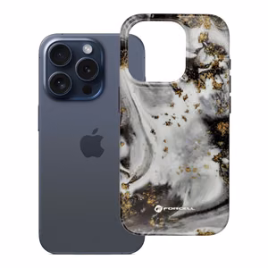 Suojakuori iPhone 15 PRO:lle Forcell F-Protect Mirage MagSafe-yhteensopiva Military Drop-Test hopeinen sumu