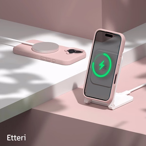 Etteri Silicone case for iPhone 16 Plus 6,7" light pink