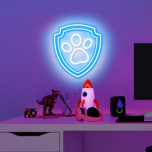 Riippuva neon LED Paw Patrol pleksilasilla - Paw OW-130246