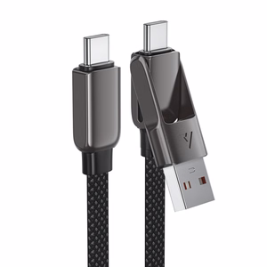Acefast C13-05 USB-C - USB-A / USB-C -kaapeli 480 Mb/s 3 A 0,2 m - musta