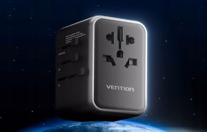 Vention 65W GaN Matkasovitin ja Laturi 2x USB-A 2x USB-C