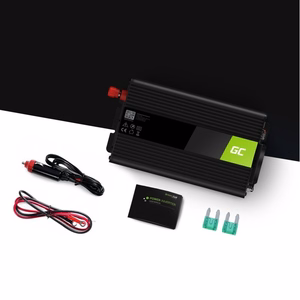 Green Cell INV03DE -auto-/sisätilainvertteri, 500 W, musta